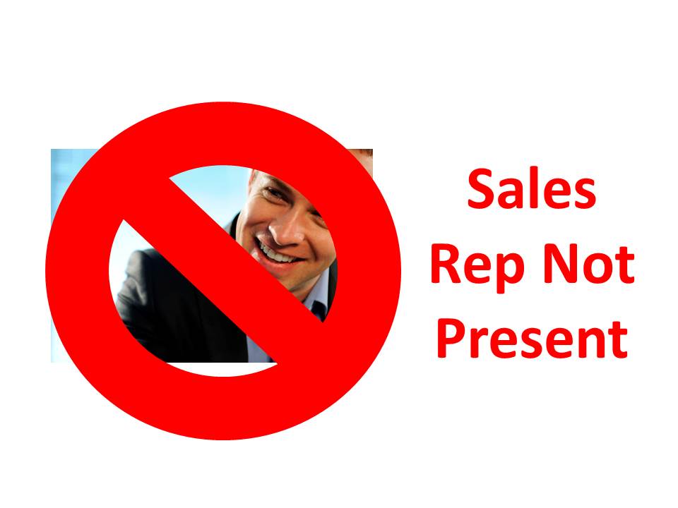Sales rep not present