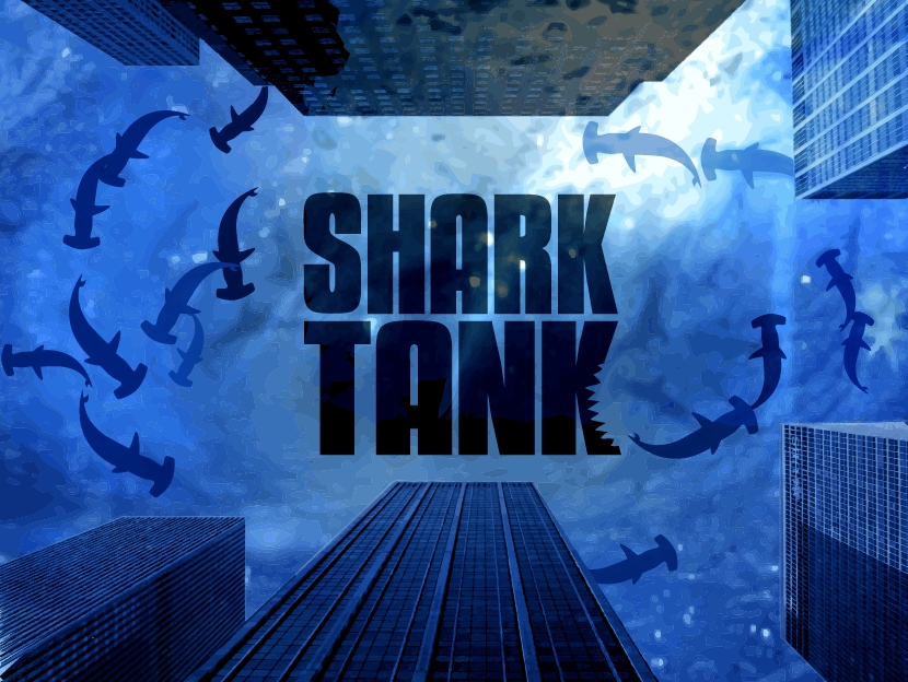 shark tank with logo