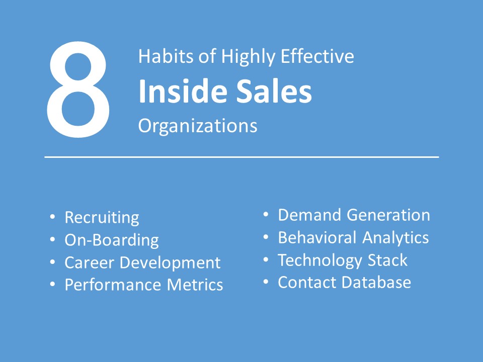 Inside Sales - 8 Habits