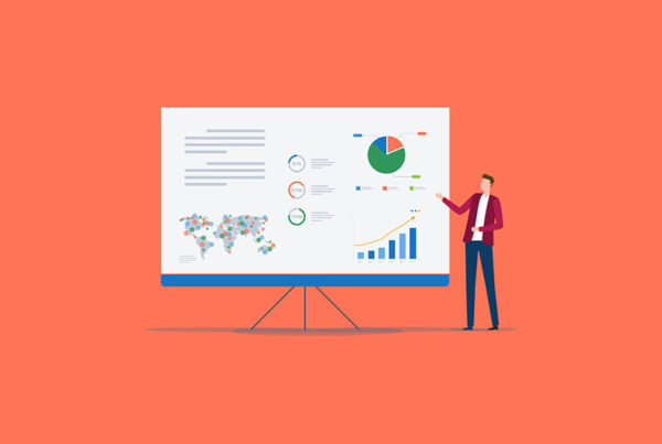chief revenue officer showing quarterly results using sales intelligence technology