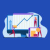 abstract illustration of businessman drawing a chart to represent payback period