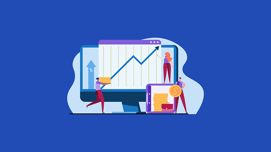 abstract illustration of businessman drawing a chart to represent payback period
