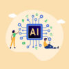two outbound bdrs touching an ai neural network