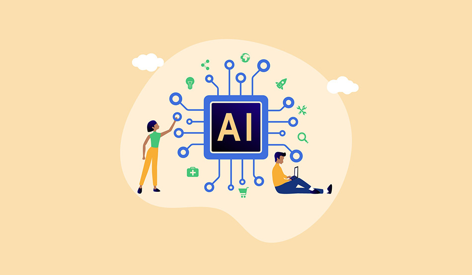two outbound bdrs touching an ai neural network
