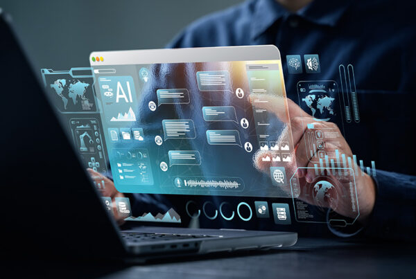 content engineer with touchscreen ai interface